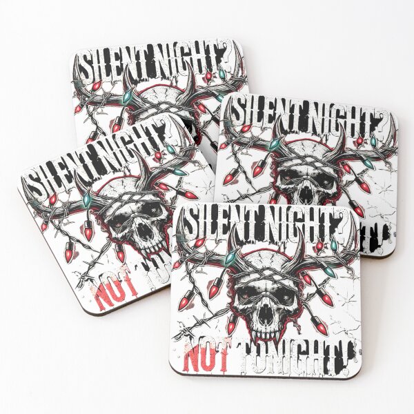 Item preview, Silent Night? Not Tonight! - Gothic Reindeer Skull Christmas Design designed and sold by WooshiArt.