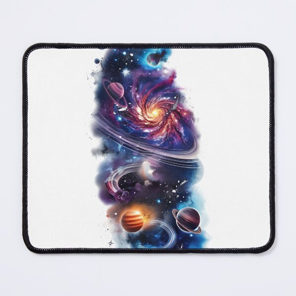 Item preview, Vibrant Cosmic Galaxy with Planets designed and sold by Amr Siam.