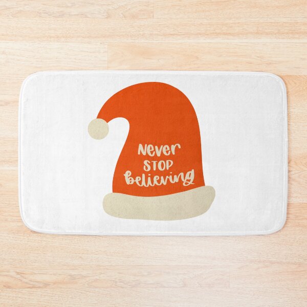Item preview, Cute Santa Hat 'Never Stop Believing' designed and sold by madebyleanna.