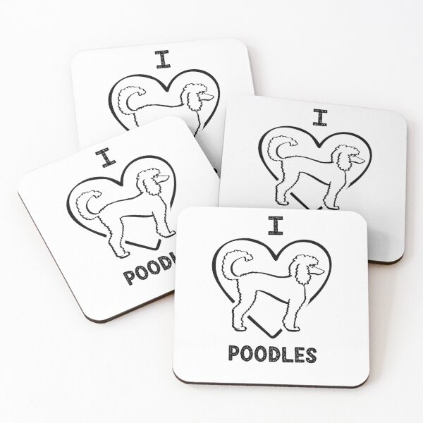 Item preview, I LOVE POODLES designed and sold by StraightAs.