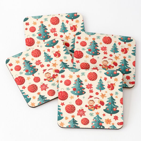 Item preview, Christmas Trees and Ornament Pattern designed and sold by KaviPatterns.