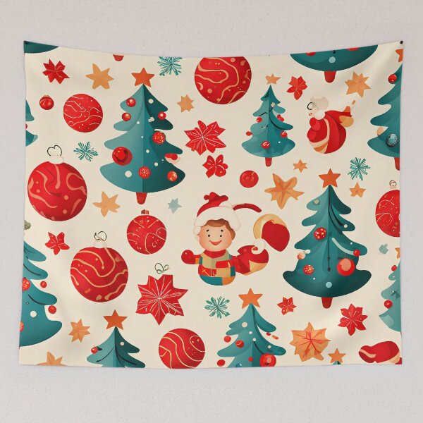 Item preview, Christmas Trees and Ornament Pattern designed and sold by KaviPatterns.
