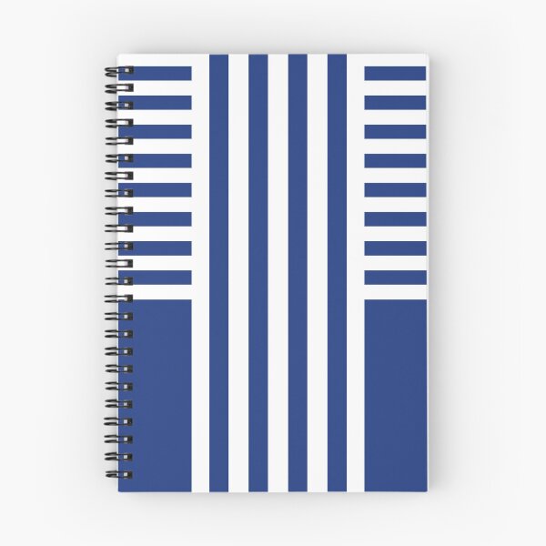 Item preview, Combined striped white blue pattern designed and sold by fuzzyfox.