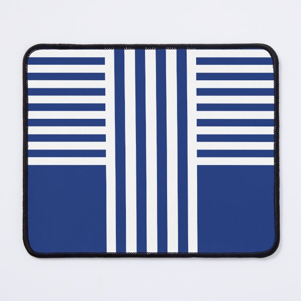 Item preview, Combined striped white blue pattern designed and sold by fuzzyfox.