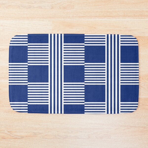 Item preview, Combined striped white blue pattern designed and sold by fuzzyfox.