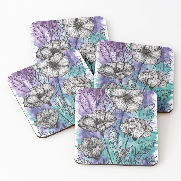Item preview, Nature's Palette: Purple, Teal, and Blue Harmony | Nature’s Symphony: A Blend of Purple and Teal designed and sold by JOY STORE 45.