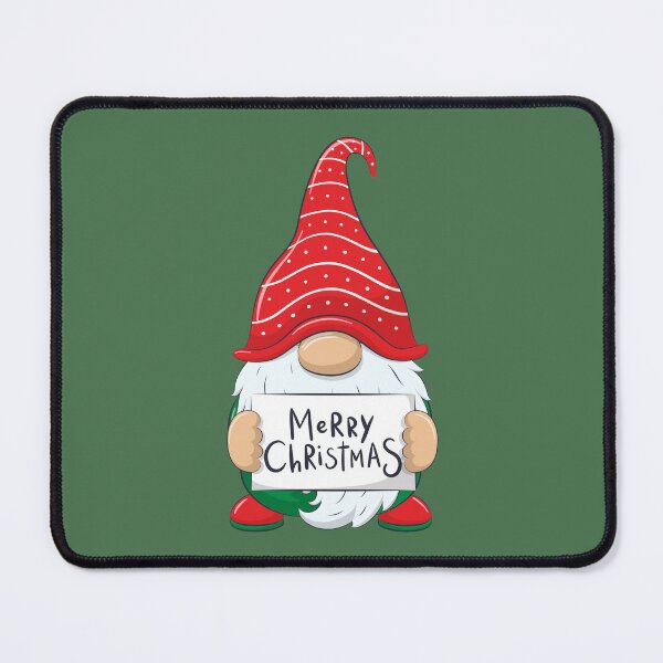 Item preview, Gnome Holding a Merry Christmas Sign designed and sold by HomeFreewithMe.
