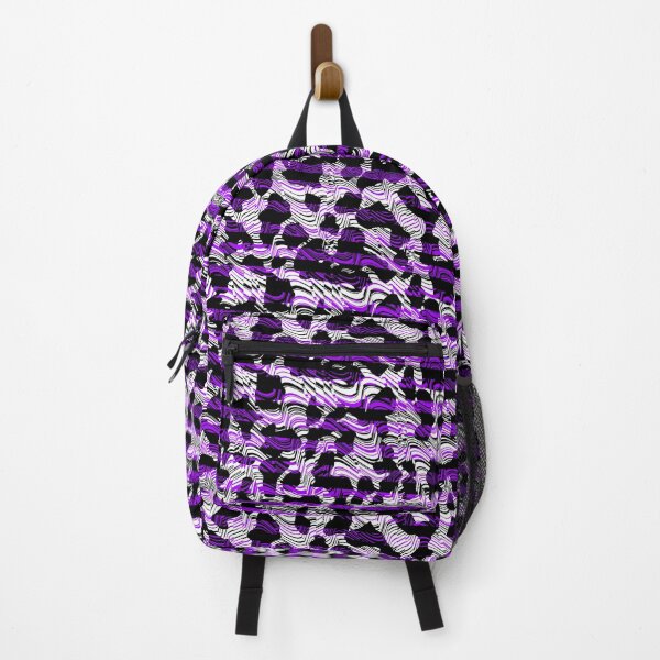 Item preview, Rippling Cow print Black and Purple Stripe Blend designed and sold by TheRulerofEarth.