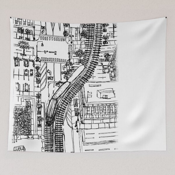 Item preview, the chicago L from above designed and sold by elliekurt.