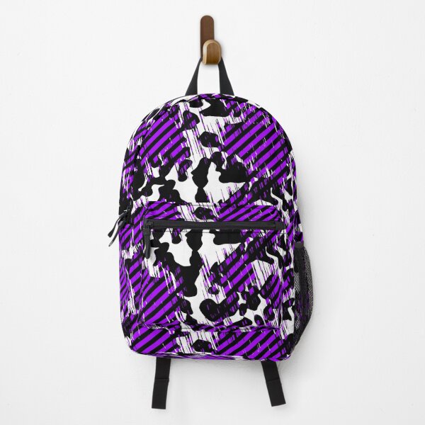 Item preview, Scratchy Patch Blend of Cowprint and Black and Purple designed and sold by TheRulerofEarth.