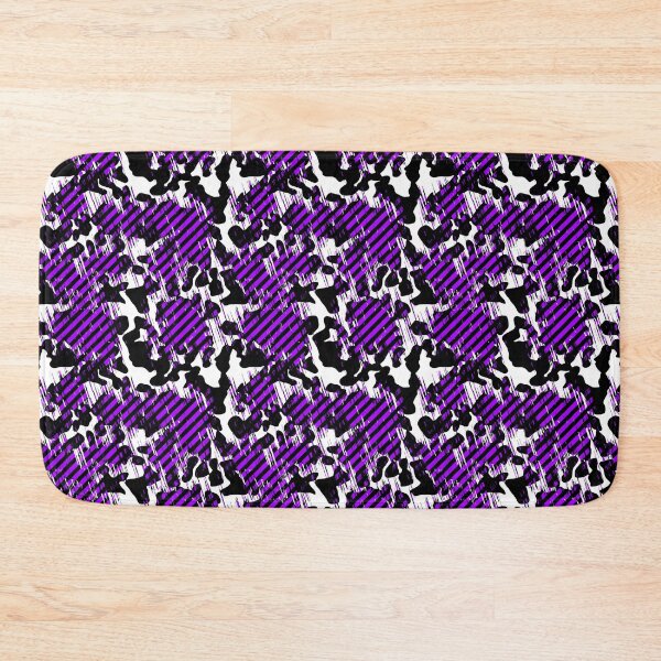 Item preview, Scratchy Patch Blend of Cowprint and Black and Purple  designed and sold by TheRulerofEarth.