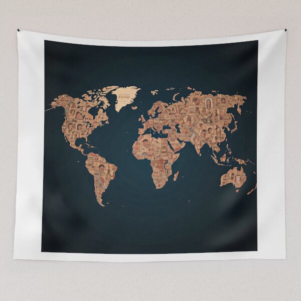 Item preview, Global People Map designed and sold by sachinnaha.