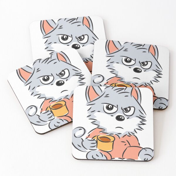 Item preview, A Cat with a Cup of Coffee designed and sold by karyalangit.