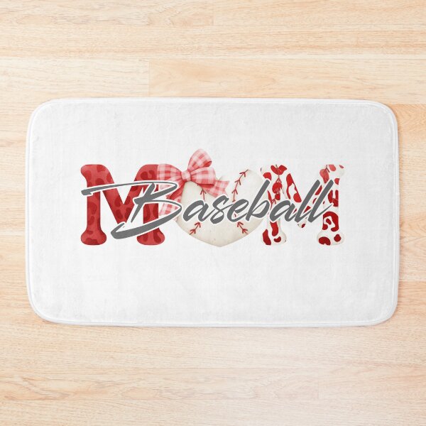 Item preview, Baseball Mom Hearts And Red Ribbon Leopard Skin  designed and sold by Smix Pixels.