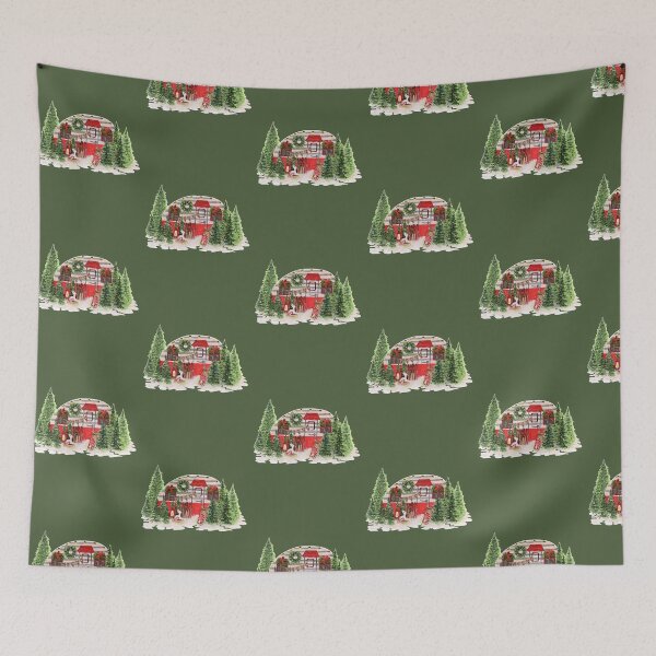 Item preview, Merry Christmas Camper in the Forest designed and sold by HomeFreewithMe.