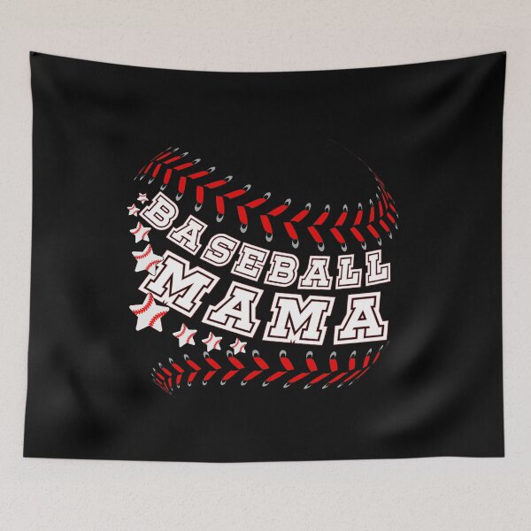 Item preview, Baseball Mom Stars Red Ball  designed and sold by Smix Pixels.