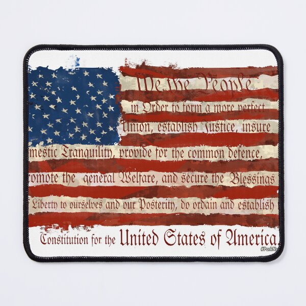 Item preview, WE THE PEOPLE preamble American Flag designed and sold by Steve Parknsons.