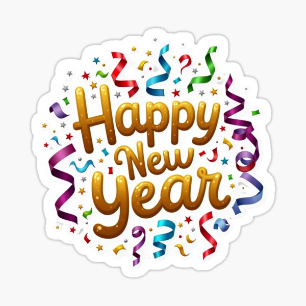 Item preview, Happy New Year Streamers  designed and sold by LewpyG.