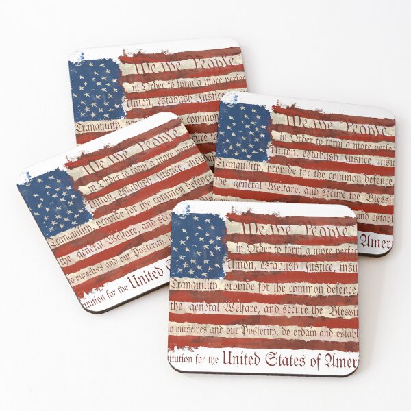 Item preview, WE THE PEOPLE preamble American Flag designed and sold by Steve Parknsons.