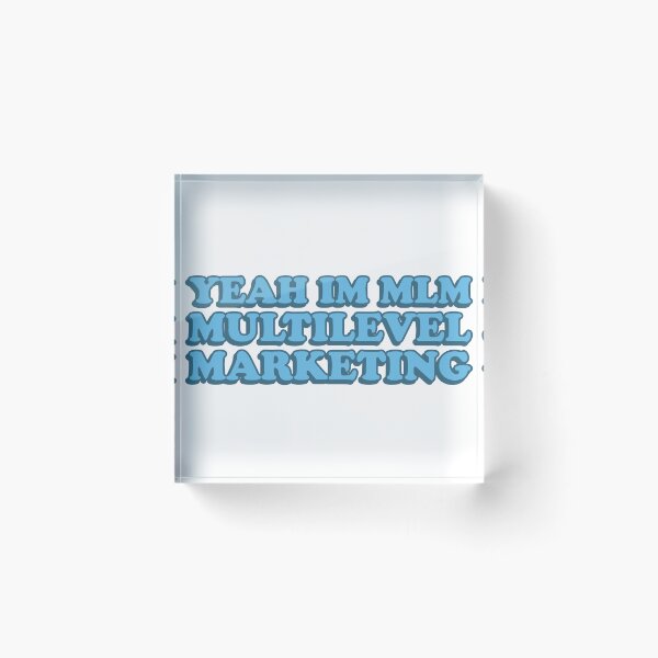 Aperçu de l'œuvre ouais je suis MLM (marketing à plusieurs niveaux) créée et vendue par wordswithfonts.