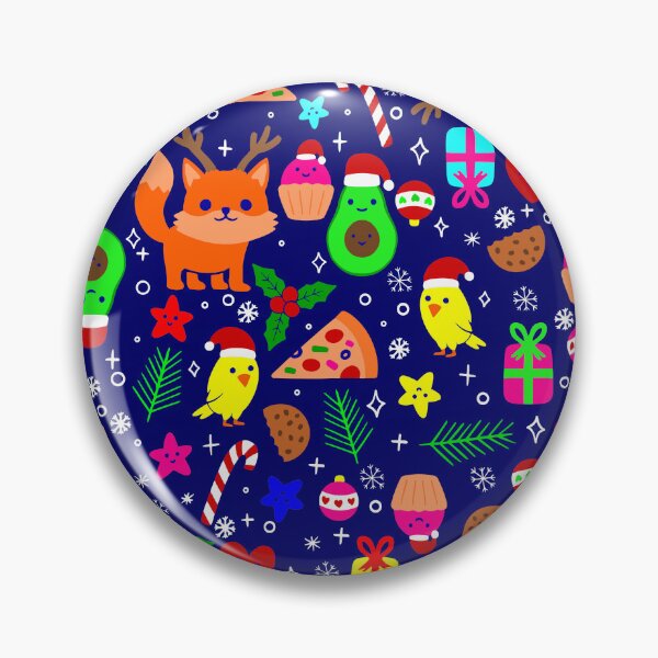 Item preview, christmas pizza chick bird avocado blue designed and sold by Gossip Rag.