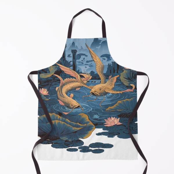 Item preview, The carp-birds in a garden with ancient ruins. designed and sold by bosilvercat.