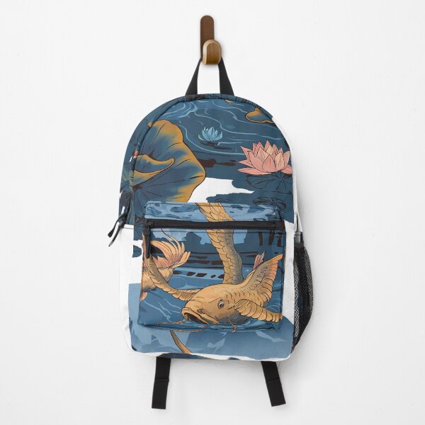 Item preview, The carp-birds in a garden with ancient ruins. designed and sold by bosilvercat.