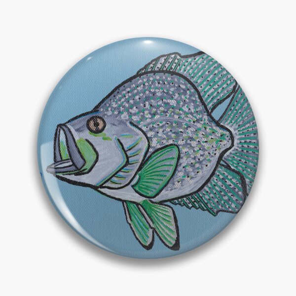 Item preview, Black Crappie and Minnow - Oil Painting designed and sold by TheNatureNerd.