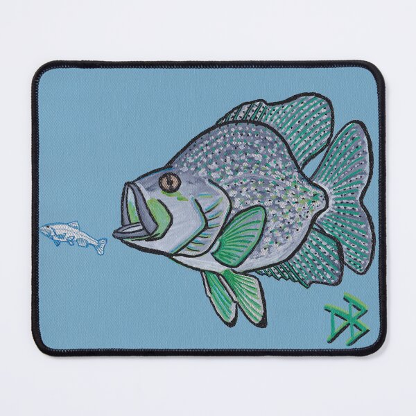 Item preview, Black Crappie and Minnow - Oil Painting designed and sold by TheNatureNerd.