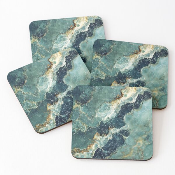 Item preview, 3d abstract lime green waves with gold designed and sold by Hellva.