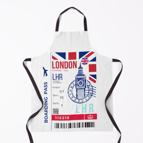 Item preview, London Boarding Pass Big Ben Stylized designed and sold by InkWhirl.