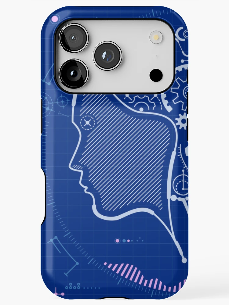 Thumbnail 1 of 4, iPhone Case, Machine Learning AI Blueprint designed and sold by NiamLab.