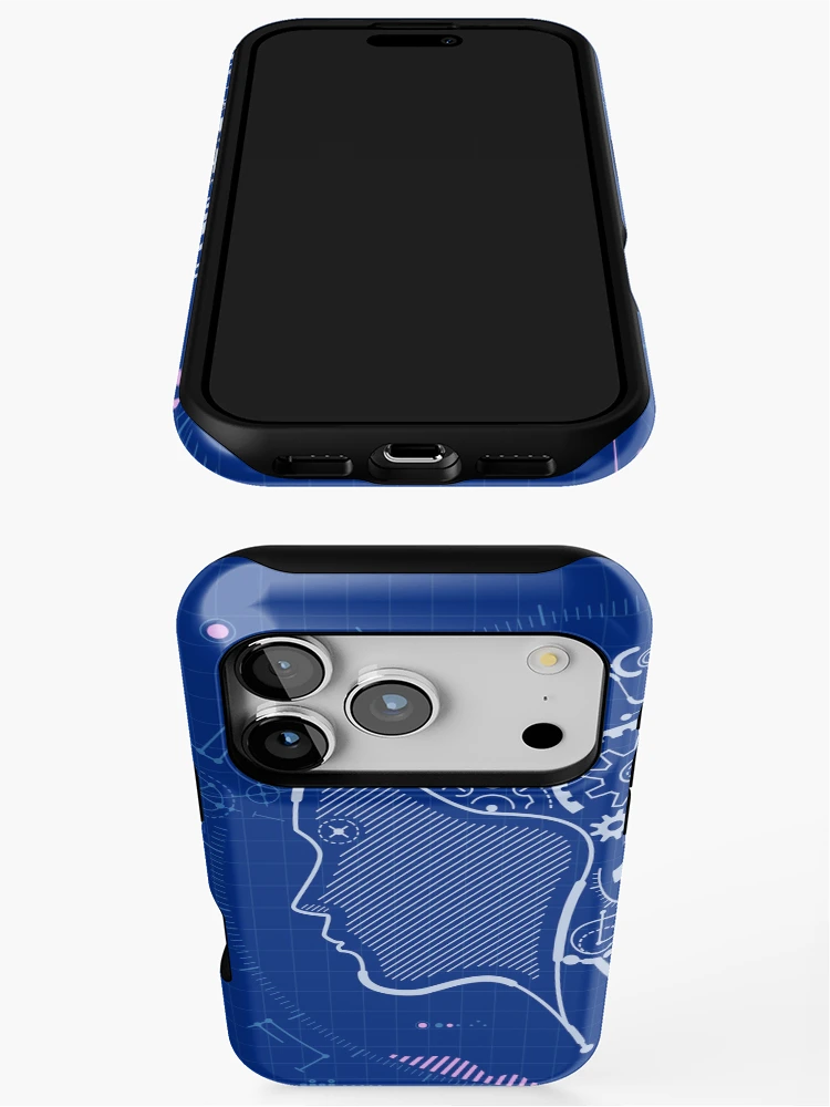 Thumbnail 3 of 4, iPhone Case, Machine Learning AI Blueprint designed and sold by NiamLab.