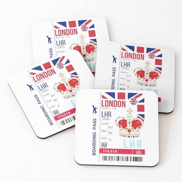 Item preview,  London Boarding Pass The Crown Stylized designed and sold by InkWhirl.