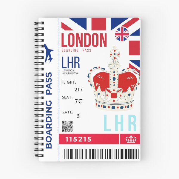Item preview,  London Boarding Pass The Crown Stylized designed and sold by InkWhirl.
