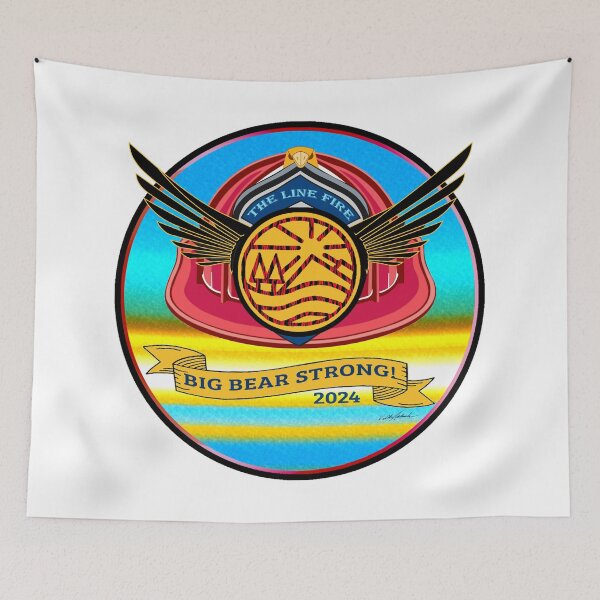 Item preview, The Line Fire 2024 Big Bear Strong designed and sold by PolkaDotStudio.