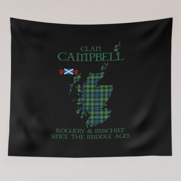 Item preview, Clan Campbell of Breadalbane tartan Scotland map Saltire flag and lion rampant scottish designed and sold by Clan1093.