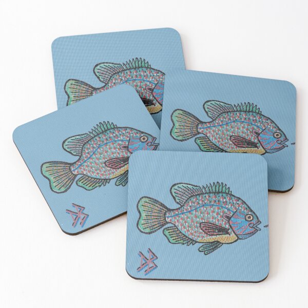 Item preview, Pumpkinseed Sunfish and Leech - Oil Painting designed and sold by TheNatureNerd.