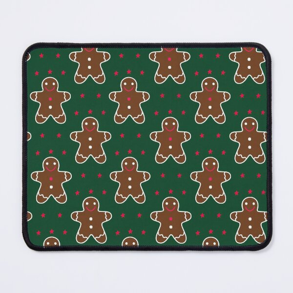 Item preview, Green Retro Gingerbread Man Seamless Pattern designed and sold by Sturdust.