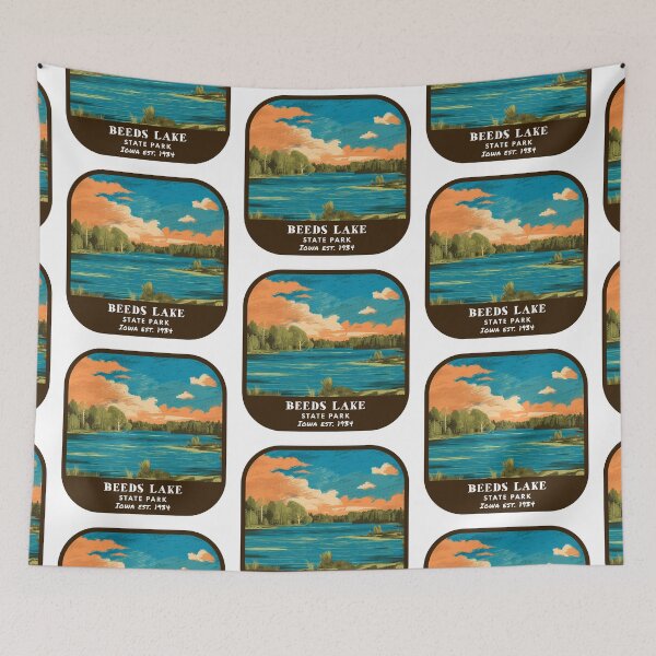 Item preview, Vintage Beeds Lake State Park (Iowa State Park) designed and sold by RabbitK.