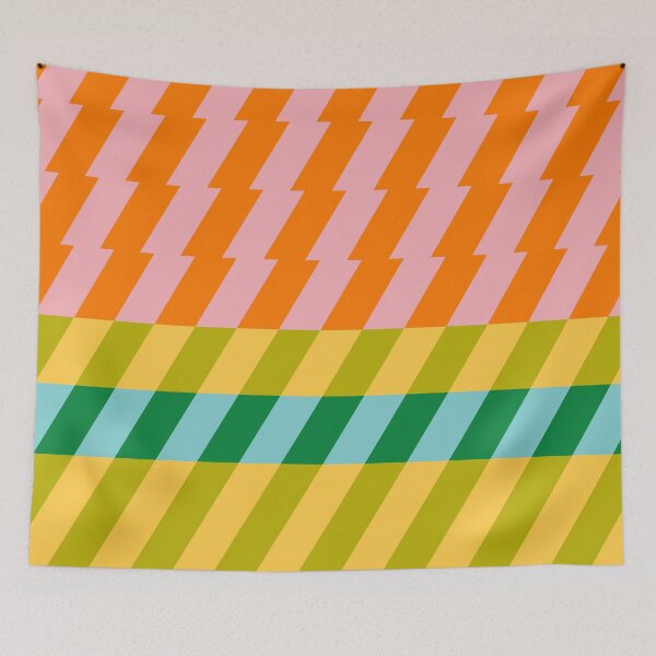 Item preview, Geometric Slanted Blocks Pattern 3 - Happy theme designed and sold by nineFlorals.