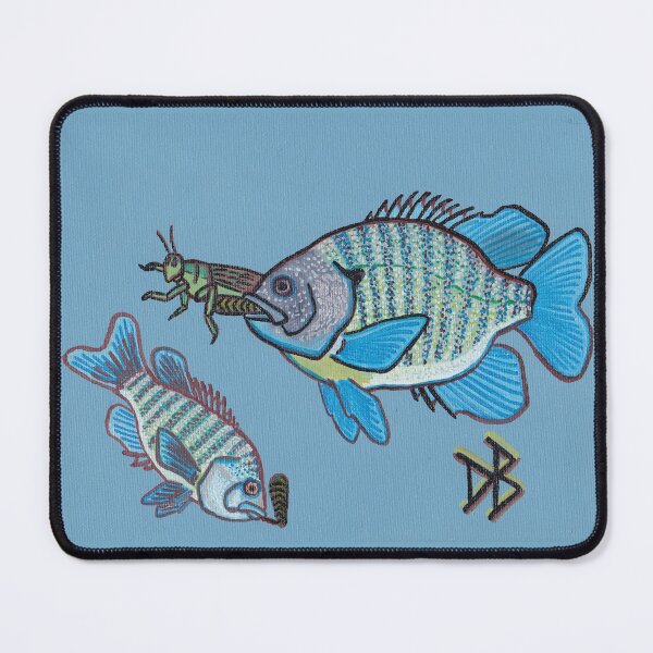 Item preview, Bluegill and Grasshopper - Oil Painting designed and sold by TheNatureNerd.