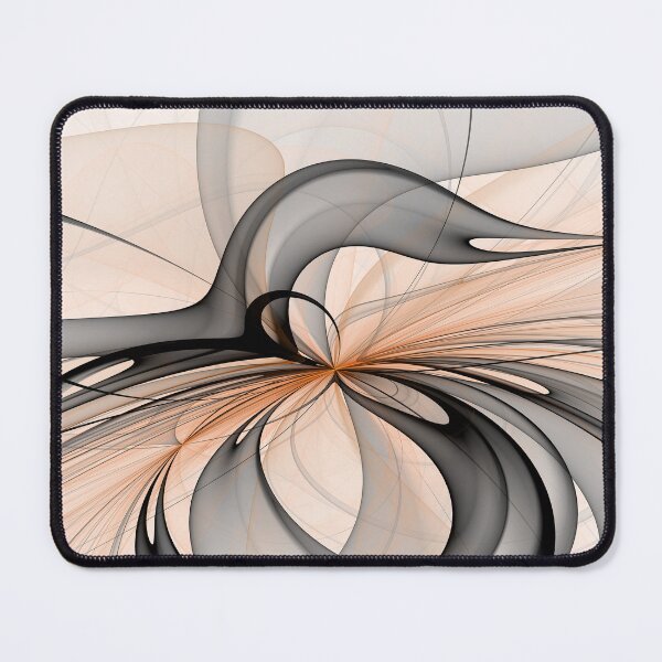 Item preview, Abstract Anthracite Gray Sienna Modern Fractal Art designed and sold by gabiwArt.