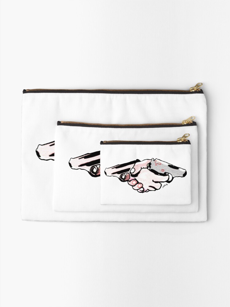 Alternate view of shaking guns Zipper Pouch