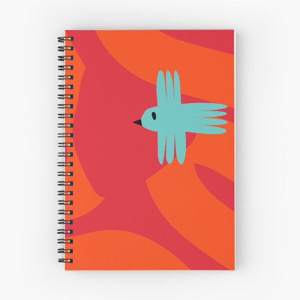 Item preview, Bird on colorful background, fuchsia and orange designed and sold by AcuarelasCA.