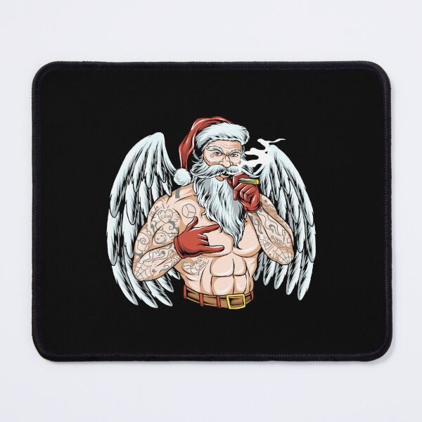 Item preview, Muscular Santa with Angel Wings designed and sold by Jackson-Will.