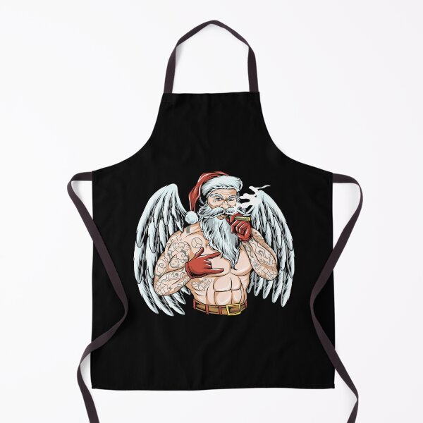 Item preview, Muscular Santa with Angel Wings designed and sold by Jackson-Will.