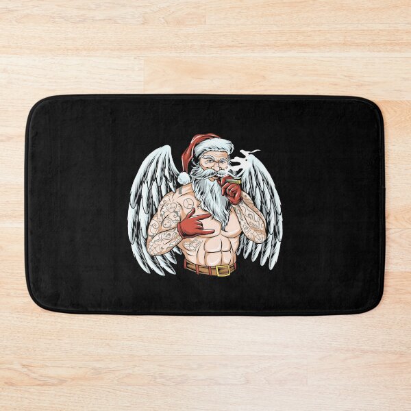 Item preview, Muscular Santa with Angel Wings designed and sold by Jackson-Will.