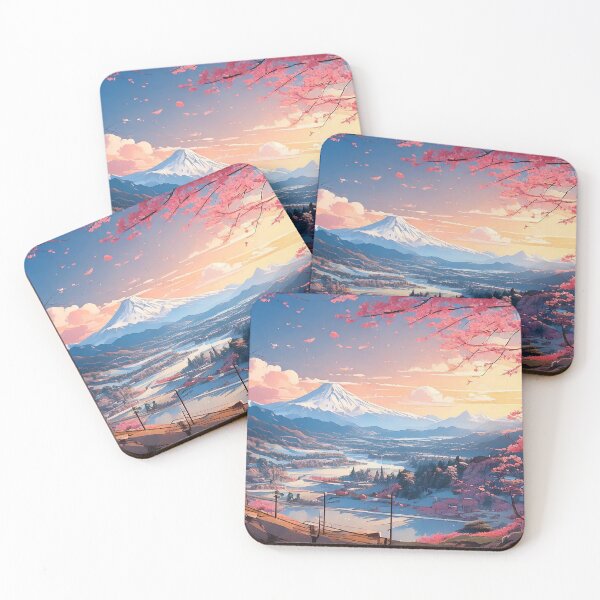 Item preview, Mt. Fuji in Winter Blossom Serenity designed and sold by aniscapes.