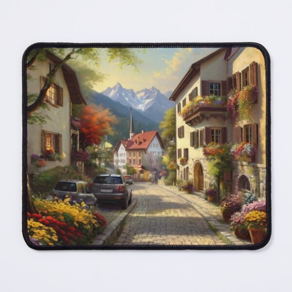 Item preview, Charming Townhouses in the Summer Glow designed and sold by BlareBlare.
